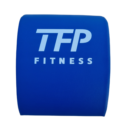 The Ab Mat - TFP Fitness - Blue logo on a cushion of quality.