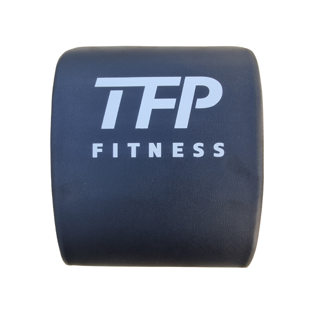 The Ab Mat with TFP Fitness logo on a black background showcases quality.