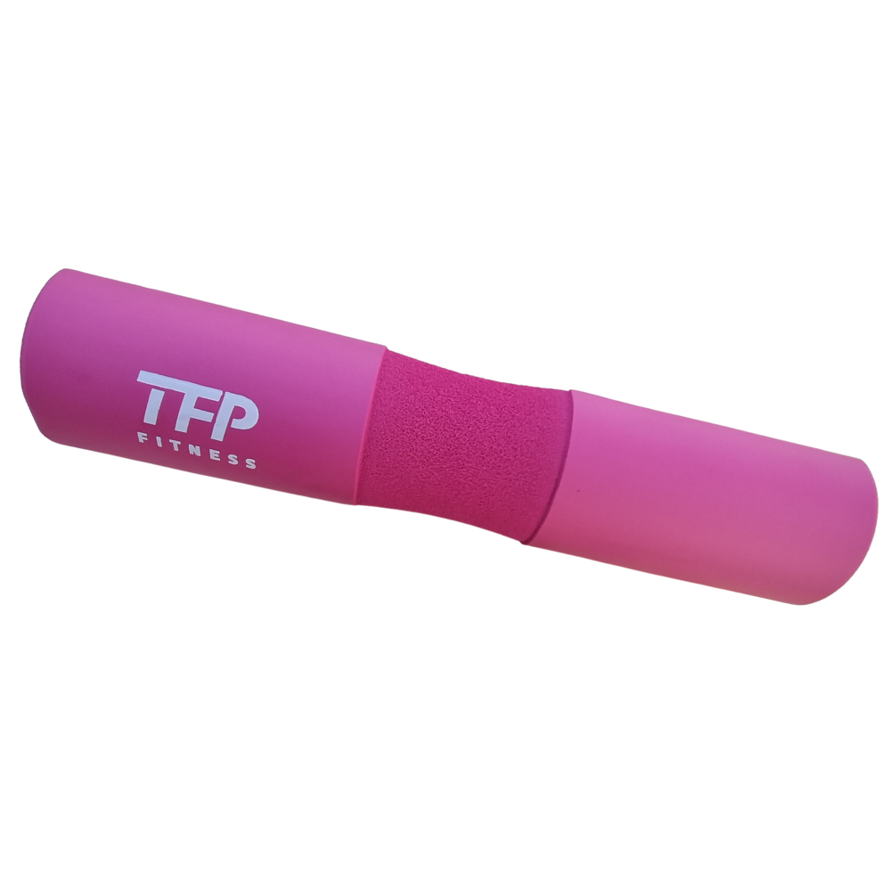 A high-quality Pink Barbell Hip Thruster Pad by TFP Fitness.