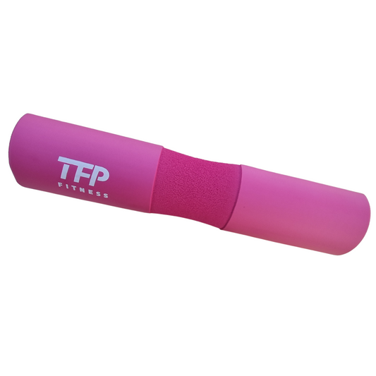 A high-quality Pink Barbell Hip Thruster Pad by TFP Fitness.