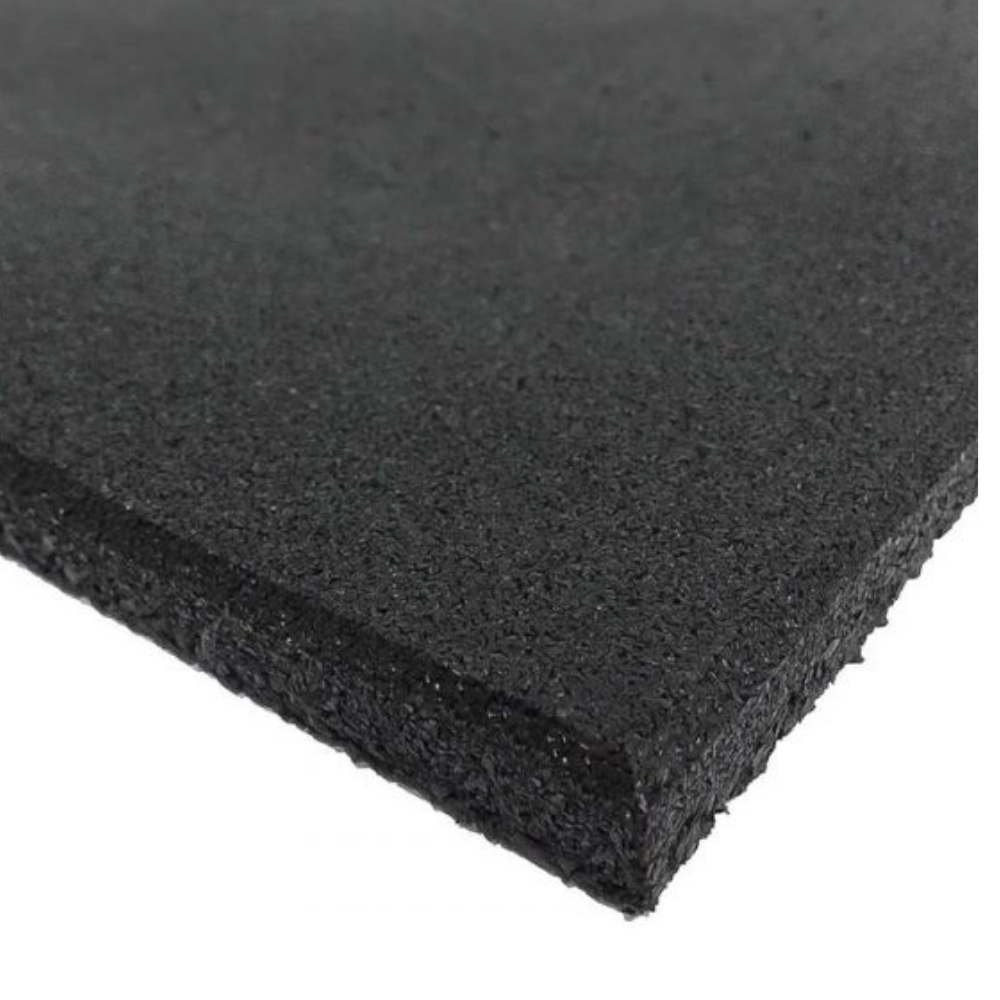 Rubber Gym Flooring - Black - 30mm