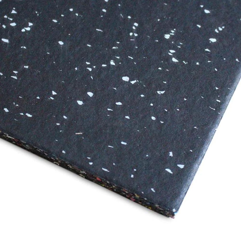 EPDM Rubber Gym Flooring - Black - 15mm