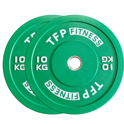 Coloured bumper plates (Pair) - TFP Fitness