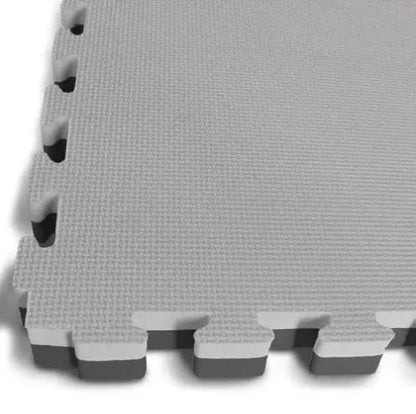 40mm Interlocking Jigsaw Mats – Black / Grey - TFP Fitness