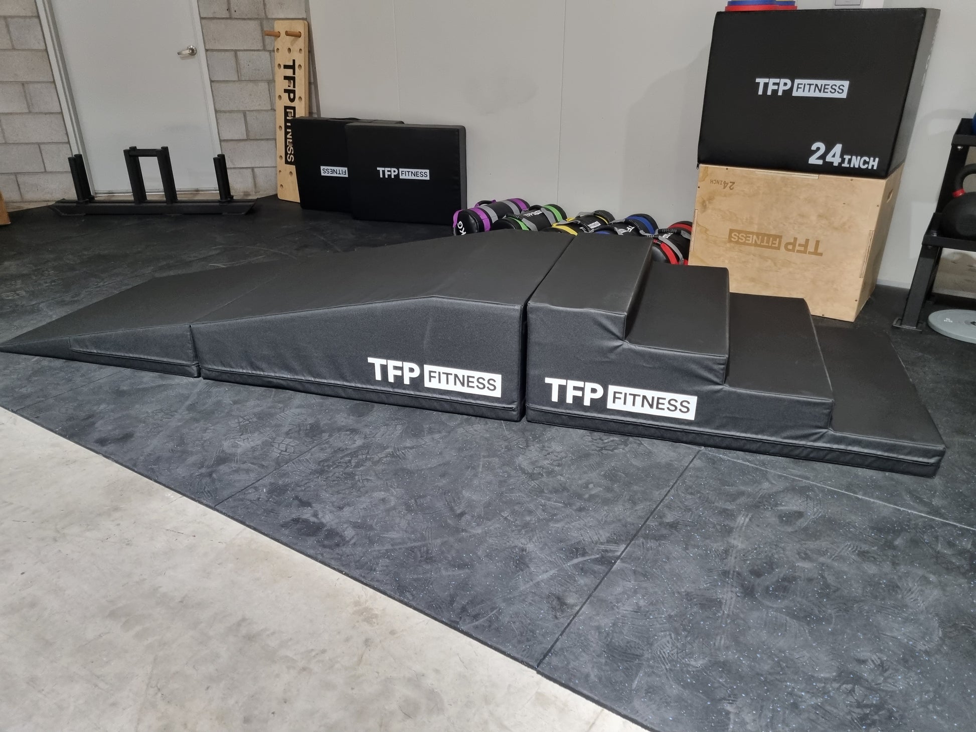 TFP Fitness Equipment NQ Hand Stand Walk Ramp with Stairs - Pro Series featuring Fitness and North Queensland quality.