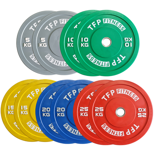 Coloured bumper plates (Pair) - TFP Fitness