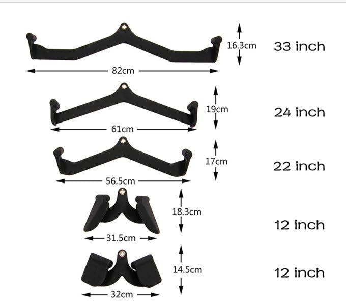 A diagram displaying the measurements of high-quality Mag Grip Cable Attachment Set hooks from TFP Fitness Equipment NQ.
