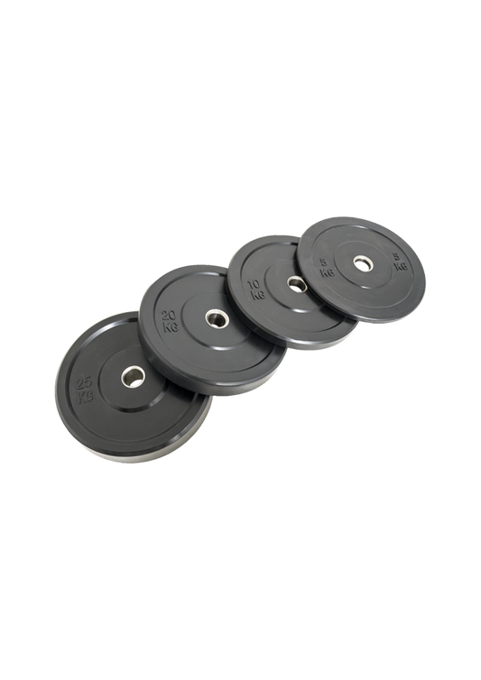 Black Bumper Plates (PAIR) - TFP Fitness