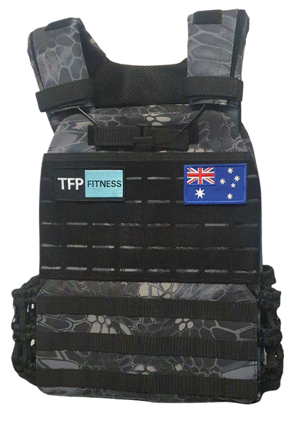 Tactical Weight Vest - Black Camo - TFP Fitness